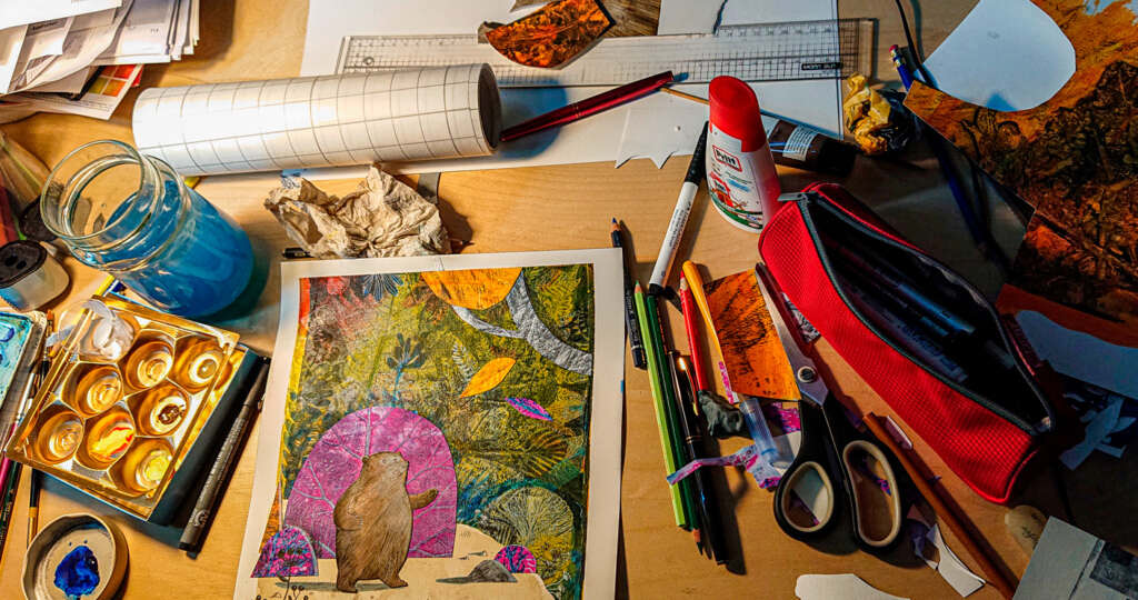 Eine Bärengeschichte oder die Erforschung der Monotypie Lisa S