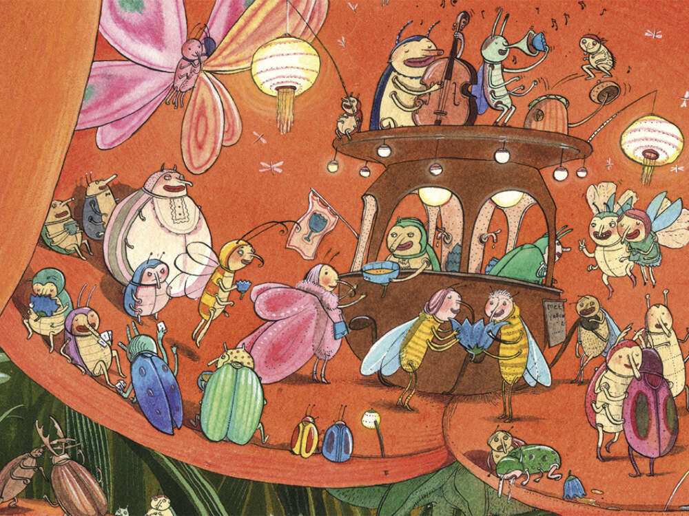 Das Sommerfest. Ausschnitt aus einer Illustration von Lisa S. Rackwitz. © 2009 Lisa S. Rackwitz